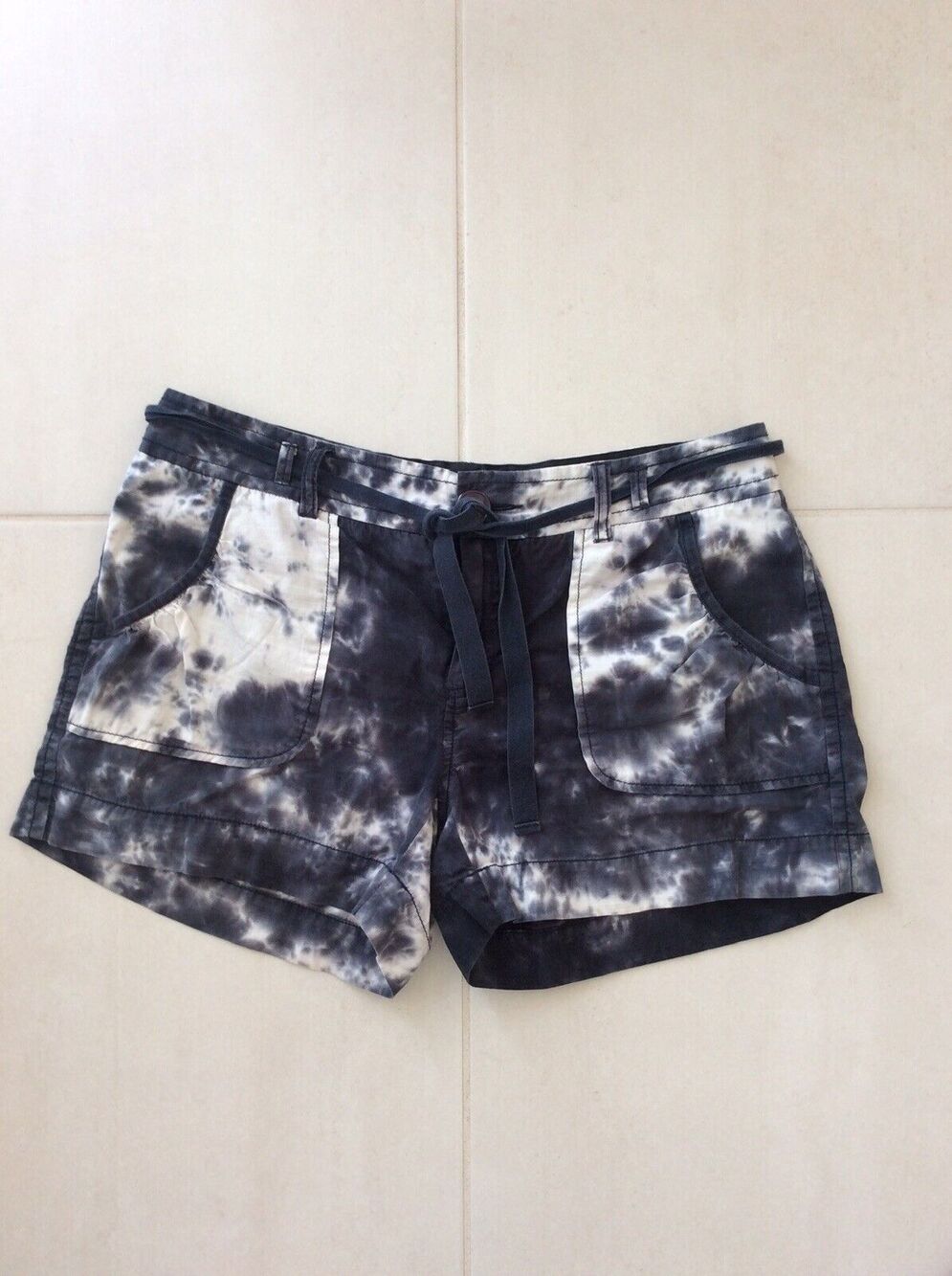 Calvin Klein Shorts Low Rise Tie Dye Drawstring Waist